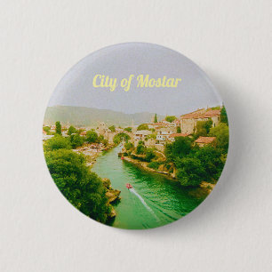 Mostar Stadt - Bosnien und Herzegowina Button