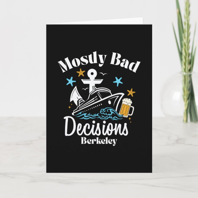 Mostly D Decisions Berkeley Spring Break  Karte (Vorderseite)