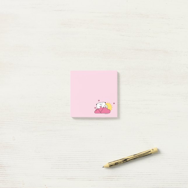 Mostropi│Opi y Kipi Valentín Post-it Klebezettel (Auf Schreibtisch)