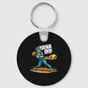 Moswag Yana 99 Softball Unterstützungs-Grafik Kuns Schlüsselanhänger