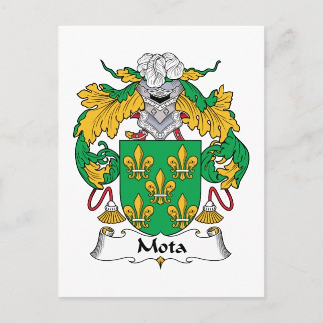 Mota Familienwappen Postkarte (Vorderseite)