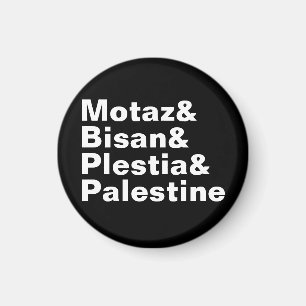 Motaz & Bisan & Plestia & Palestine - freie Presse Magnet