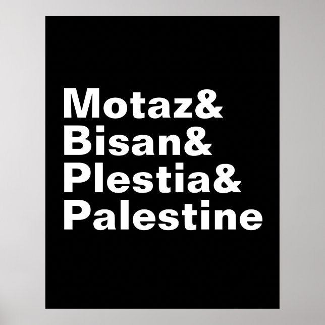 Motaz & Bisan & Plestia & Palestine - freie Presse Poster (Vorne)