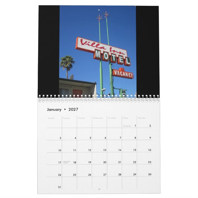 Motel-Kalender Kalender (Jan 2027)