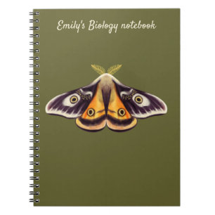 Moth Biology Insekt Art Goblincore Notizblock