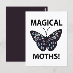 Moth Butterfly Magic Moths Postkarte