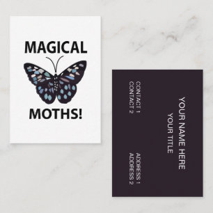 Moth Butterfly Magic Moths Visitenkarte