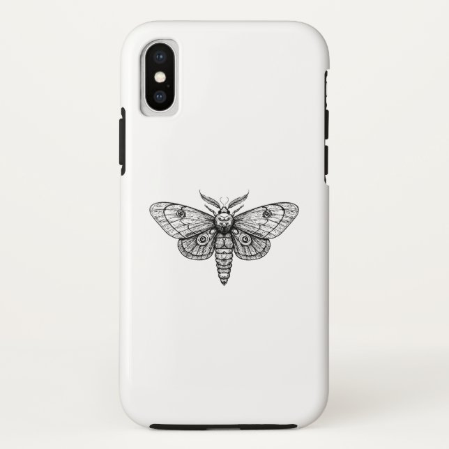 Moth Case-Mate iPhone Hülle (Rückseite)