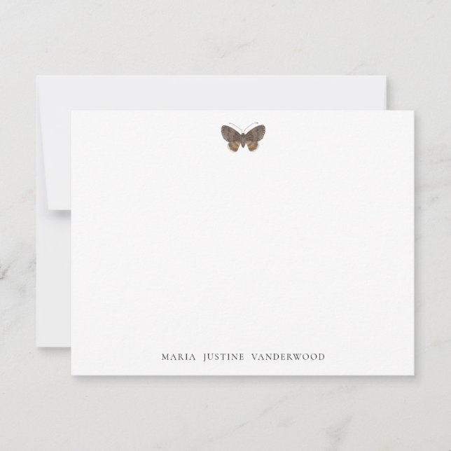 Moth Classic Personalisiert Stationery Note Card Mitteilungskarte (Vorderseite)