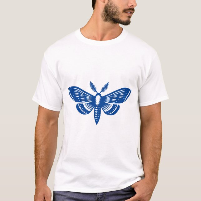 Moth - Deep Blue T-Shirt (Vorderseite)