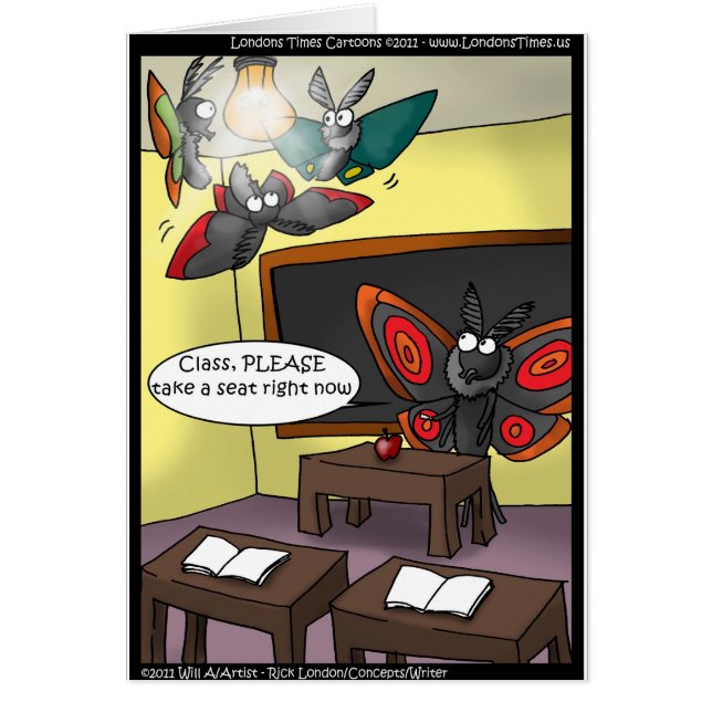 Moth Elementary School Funny Gifts Karten T-Shirts (Vorne)