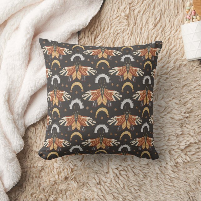 Moth Floral Pattern Kissen (Decke)
