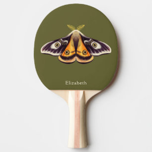 Moth Insect Art Goblincore Saturnia Witchy Green Tischtennis Schläger