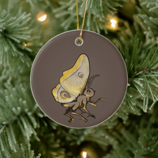 Moth Keramik Ornament (Baum)
