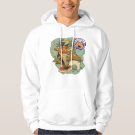 Moth Masked Spirit & Cosmic Cat: Verzauberter Wald Hoodie