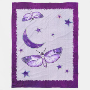 Moth Mystic New Age BEDINGT COMFORTER THROW Fleecedecke