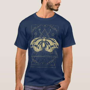 Moth Pagan Wiccan Tarot Card Dunkler Zauberokkult T-Shirt