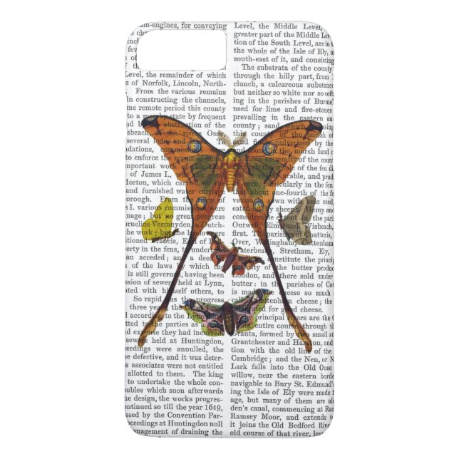 Moth Plate 2 Case-Mate iPhone Hülle (Rückseite)