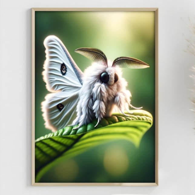 Moth Poodle Fantasy Surreal Mutted Moth Poster (Von Creator hochgeladen)