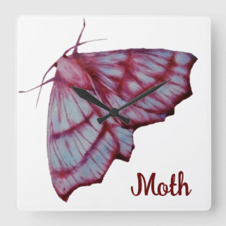 Moth Quadratische Wanduhr