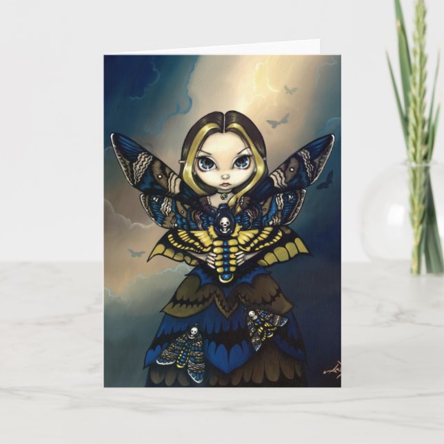 "Moth Queen: Acherontia Atropos" Grußkarte Karte (Vorderseite)