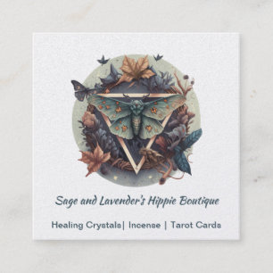 Moth Square Business Card Quadratische Visitenkarte