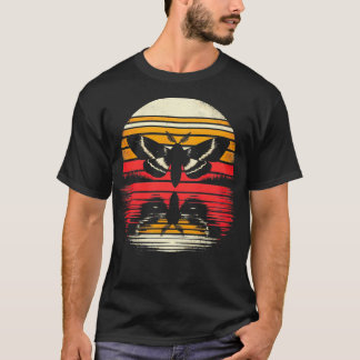 Moth Sunset Retro Style Safari Vintage 70er Insekt T-Shirt