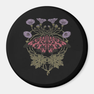 Moth Talisman - Whimsigoth Witchy Art - Color Vers Magnet