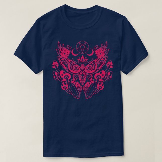 Moth Viking Pagan Wicca167 T-Shirt (Design vorne)