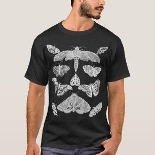 Moth Vintag Insect Illustration Bug Print Collec T-Shirt
