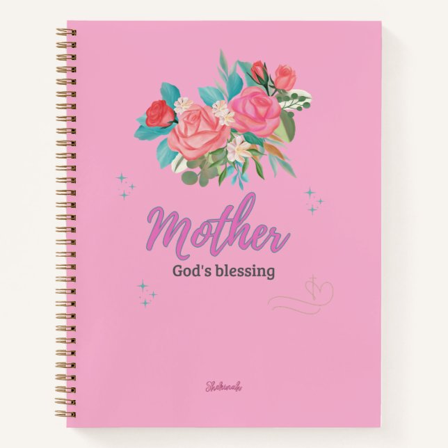 Mother, A Blessing from God Notizbuch (Vorderseite)