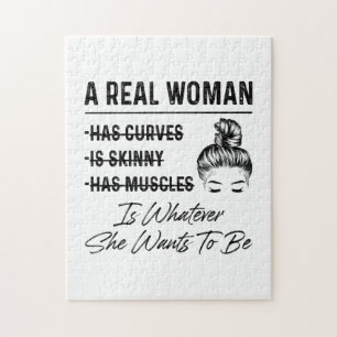 Mother A Real Woman Birthday Puzzle