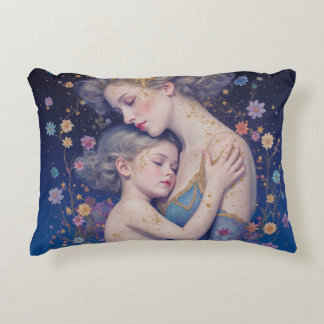 Mother and Child Art Accent Pillow Dekokissen