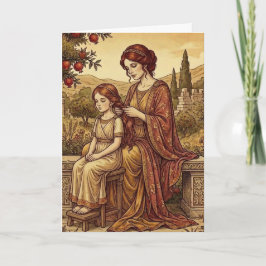 Mother and Daughter Art Greeting Card Karte