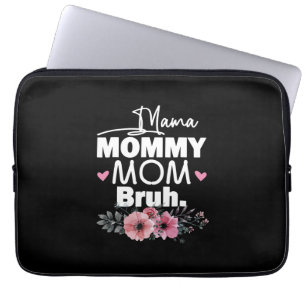 Mother Art Mama Mommy Mom Bruh Floral Birthday Laptopschutzhülle
