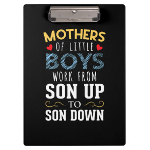 Mother Art Mothers of Little Boys Birthday Klemmbrett