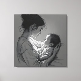 Mother & Baby artwork Leinwanddruck