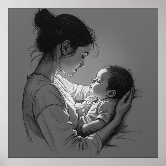 Mother & Baby artwork Poster (Vorne)