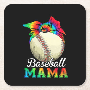 Mother Baseball Mama Birthday Rechteckiger Pappuntersetzer