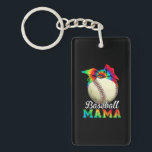 Mother Baseball Mama Birthday Schlüsselanhänger<br><div class="desc">Mother Baseball Mama Birthday</div>