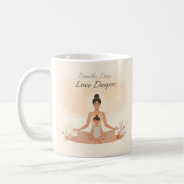 Mother & Child Meditation Serenity Art Kaffeetasse