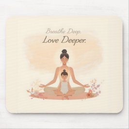 Mother & Child Meditation Serenity Art Mousepad