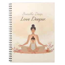 Mother & Child Meditation Serenity Art Notizblock