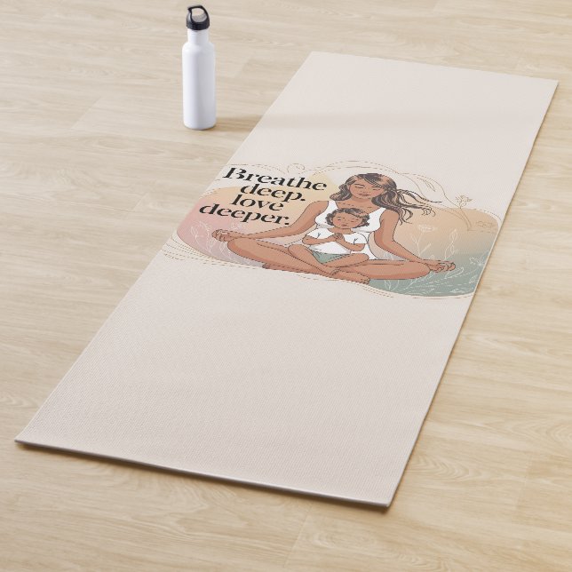 Mother Child Mindfulness Meditation Art Yogamatte (Beispiel)