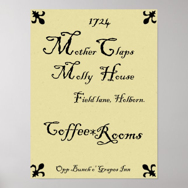 Mother Claps Molly House Poster (Vorne)