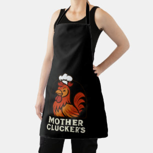 Mother Clucker's Lustiger Retro-Hühnchen-Koch - Vi Schürze
