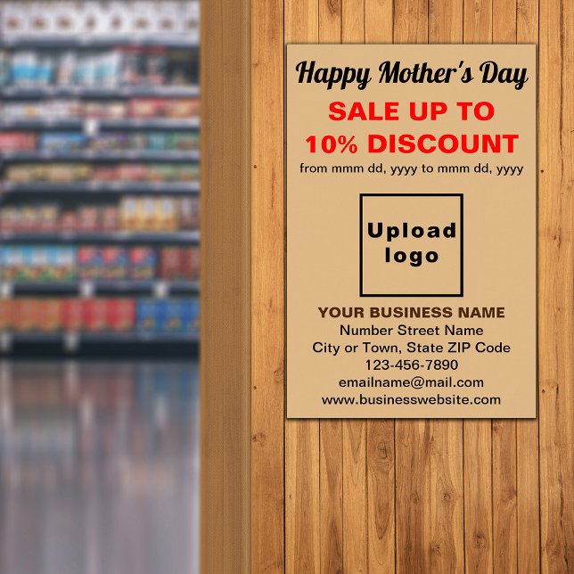 Mother Day Business Sale Light Brown Poster (Von Creator hochgeladen)