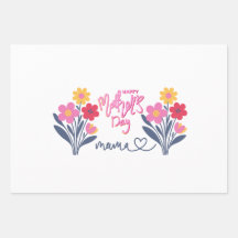 Mother Day Designed Wrapping Paper