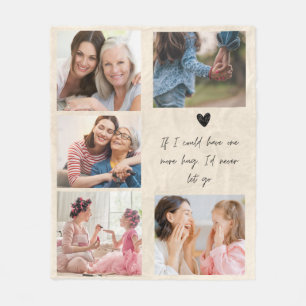Mother Day Memorial Mama Foto Blanket Custom Fleecedecke