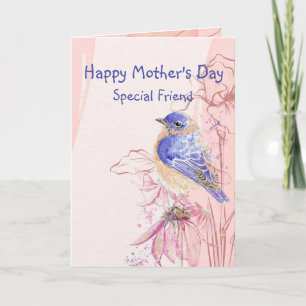 Mother Day Special Friend Bluebird Garden Bird Karte